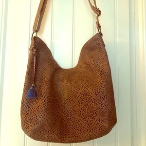 Maurice’s brown etched purse